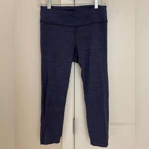 Outdoor Voices TechSweat Flex 7/8 Legging in Blue and Navy Heather, Medium